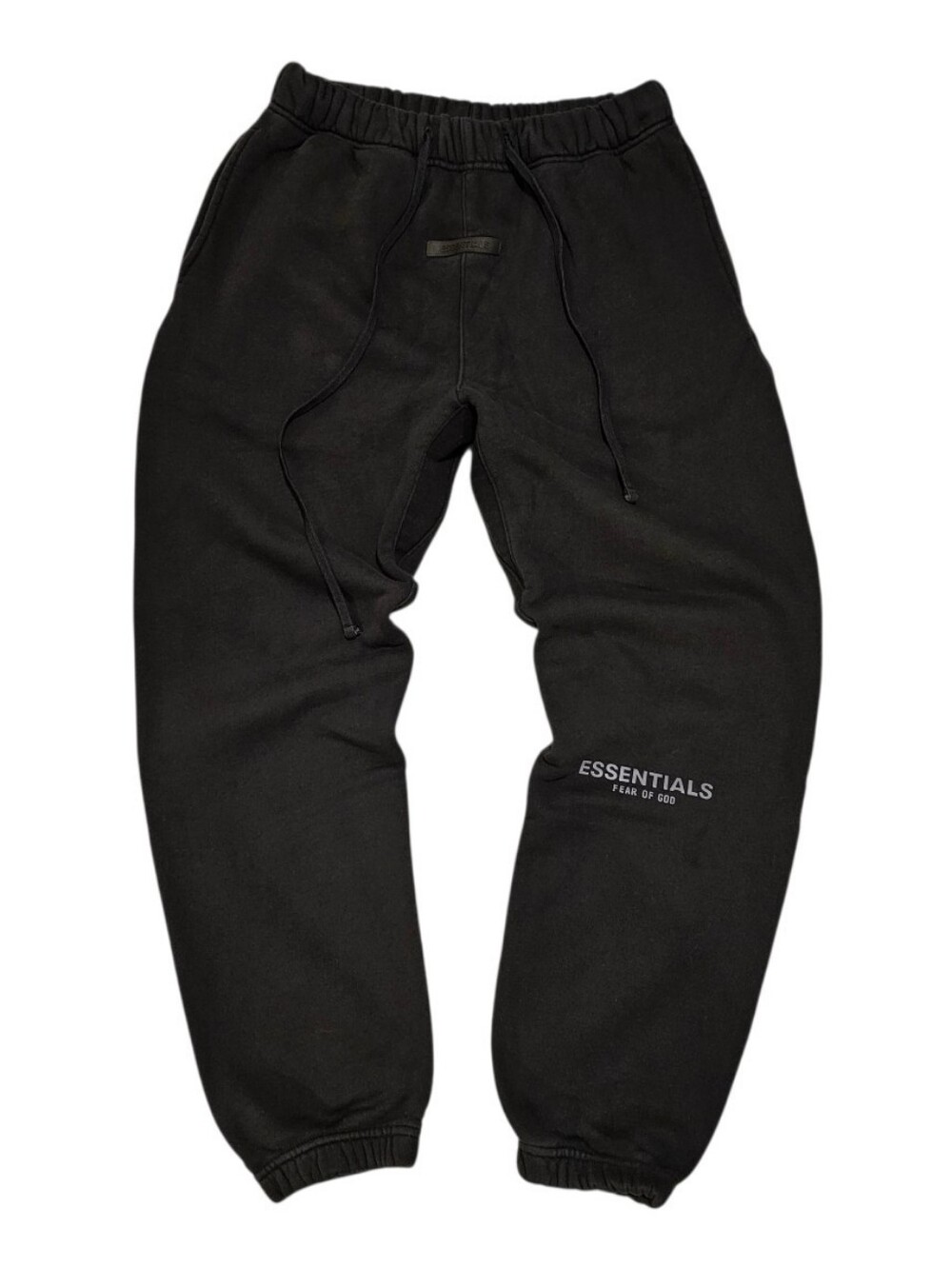 Essentials Fear Of God Black Logo Jogger Sweatpants